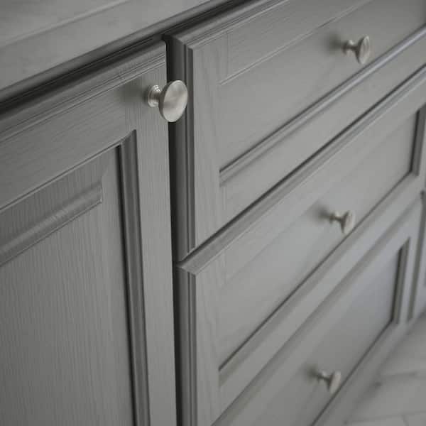 Fulton 1-3/16 in. (30 mm) Classic Satin Nickel Round Cabinet Knob