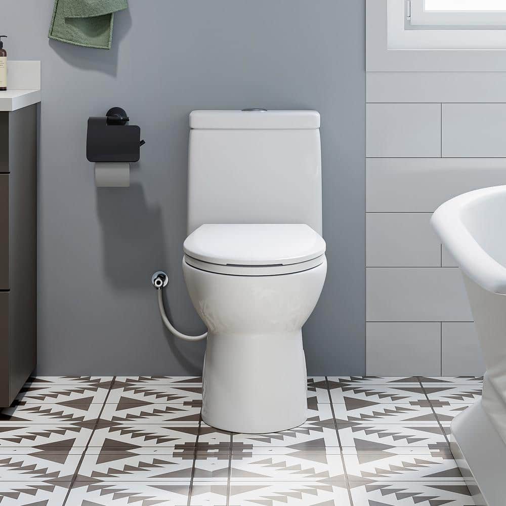 Greta White Vitreous China Dual-Flush Elongated Toilet