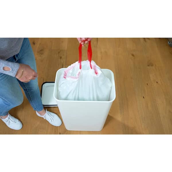 Small Trash Bags 75 Count 4 Gallon Drawstring Trash Bags Thick Garbage Bags  Wastebasket Bin Liners Plastic Trash Bags - Trash Bags - AliExpress