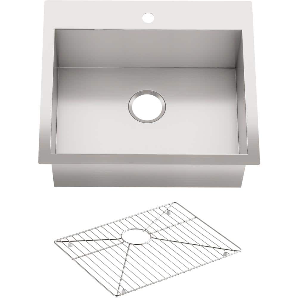 ＃k※※※※※ KOHLER Vault Drop-In Stainless Steel 25 in. 1-Hole Single