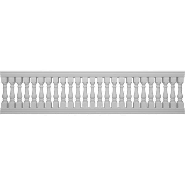 Ekena Millwork Fiberthane Bradford Balustrade 168 in. L x 42 in. H Fiberglass Railing Kit