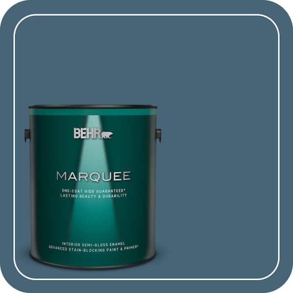 BEHR MARQUEE 1 gal. Home Decorators Collection #HDC-WR15-6 Winter Evening Semi-Gloss Enamel Interior Paint & Primer