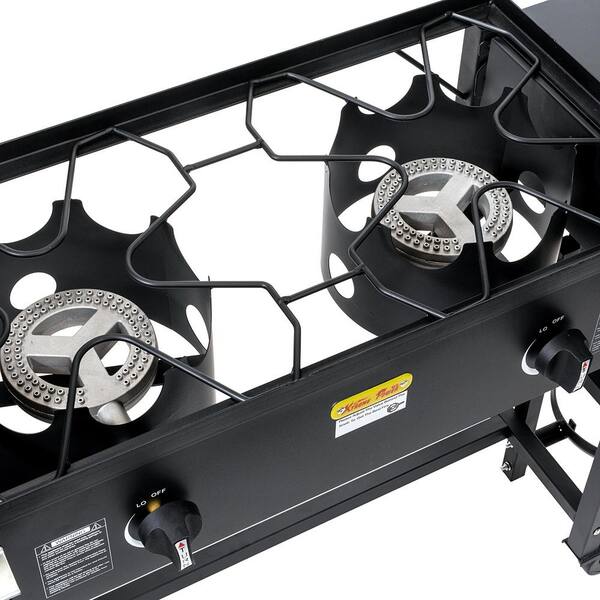 Barton 58,000 BTU Outdoor Camping Propane Double Burner Stove