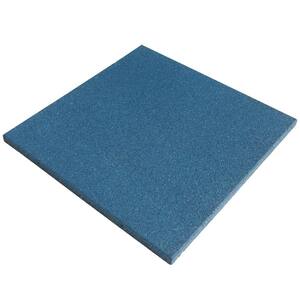 "Eco-Sport" Interlocking Rubber Flooring Tiles, Blue 1 in. x 19.5 in. x 19.5 in. (39.6 sq.ft, 15 Pack)