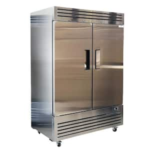 54in.W 47cu.ft. Auto / Cycle Defrost Commercial 2 Door Reach in Upright Freezer in Stainless Steel Made in Thailand