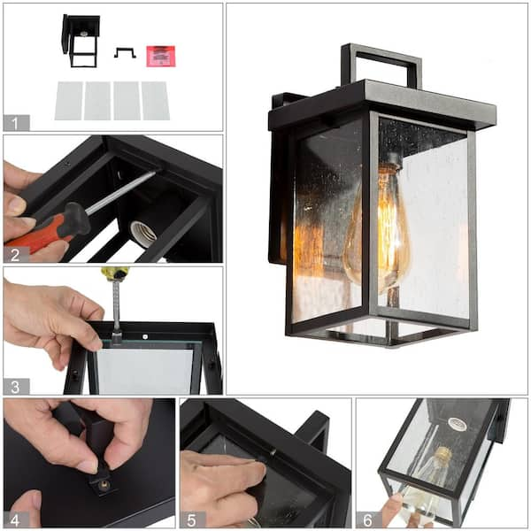 Black Square Indoor/Outdoor Lantern-Choose from 17 or 13 – Interior  Delights