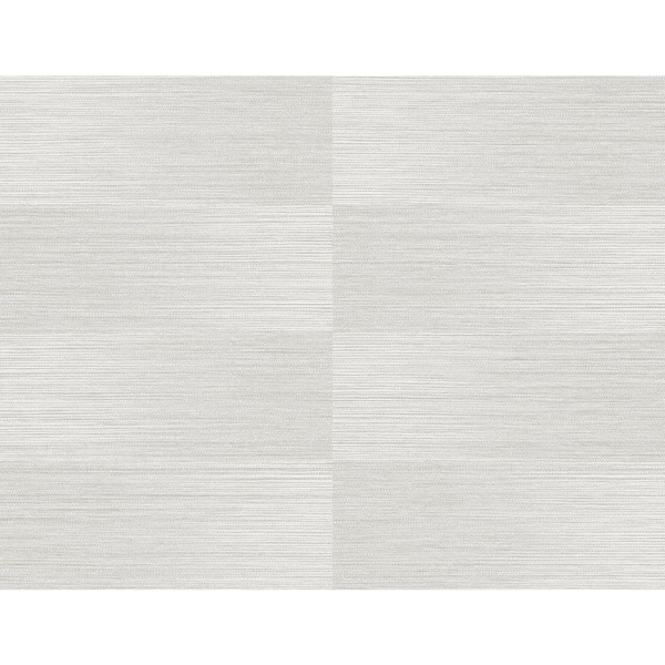 Seabrook Designs 60.75 sq. ft. Grey Mist Moston Blocks Embossed Vinyl Unpasted Wallpaper Roll