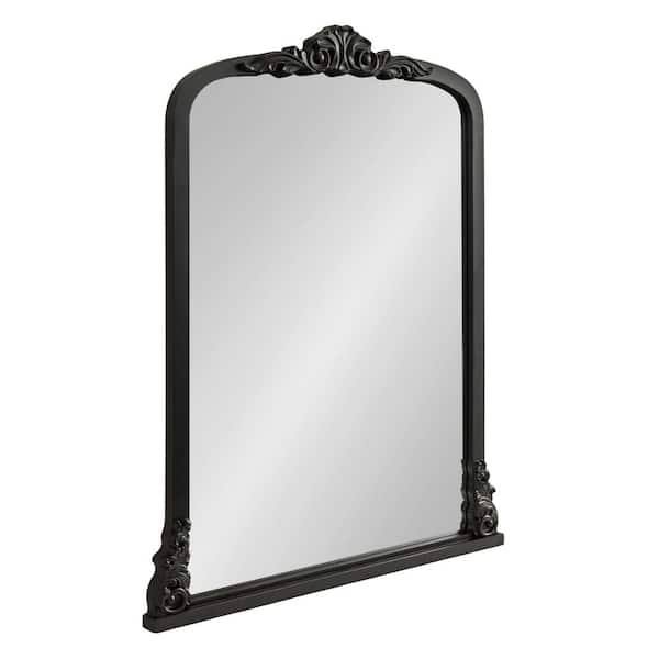 Kate and Laurel Barberry 27.25 in. W x 34.75 in. H Black Arch Traditional Framed Decorative Wall Mirror