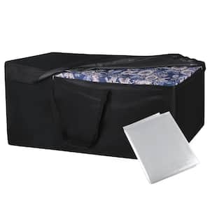 50 in. x 15 in. x 25 in. Outdoor Water-Resistant Furniture Storage Bag Cover in Black