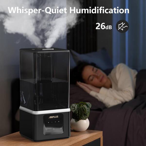 Edendirect 1.1 Gal. Black Top Filled Cold Mist Ultrasonic Desktop