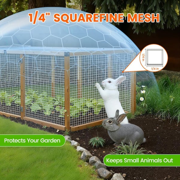 48 in. x 100 ft. 23-Gauge Galvanized Poultry Fencing for Yard Livestock Animal Protection
