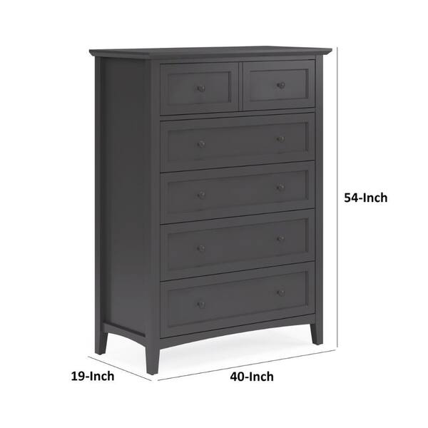 40 inch dresser Lynda Wide Dresser, 6 Drawers, White Solid Acacia Wood, 40 Inch