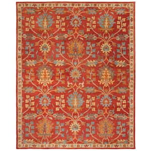 Heritage Red/Multi 8 ft. x 10 ft. Border Area Rug