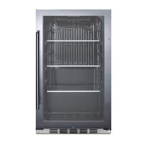 Shallow Depth 19 in. 3.1 cu. ft. Outdoor Refrigerator in Stainless Steel