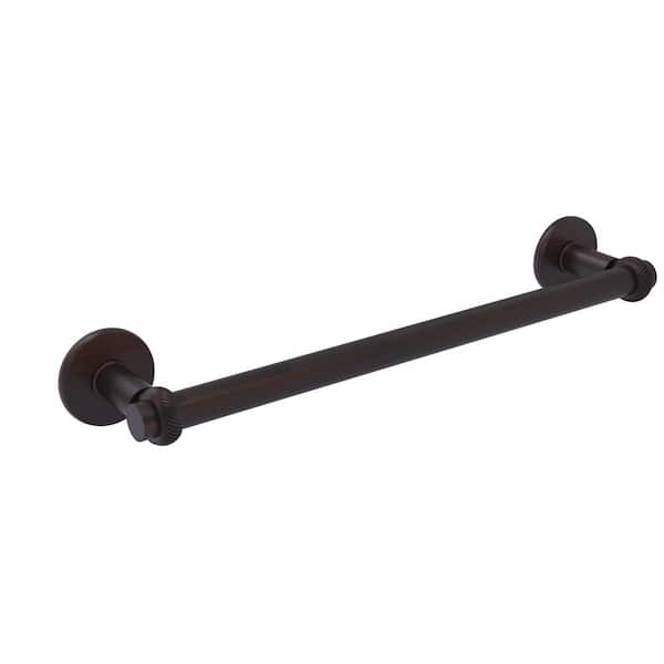 Allied Brass Continental Collection 36 in. Towel Bar with Twist Detail in Venetian Bronze