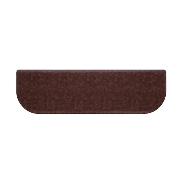 Chef Gear Clarance Red 17.5 in. x 60 in. Floral Synthetic Kitchen Mat ...