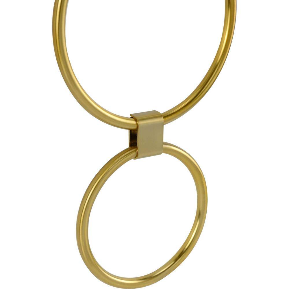 Brushed Bronze Circular Wall Sconce with Linen Shade