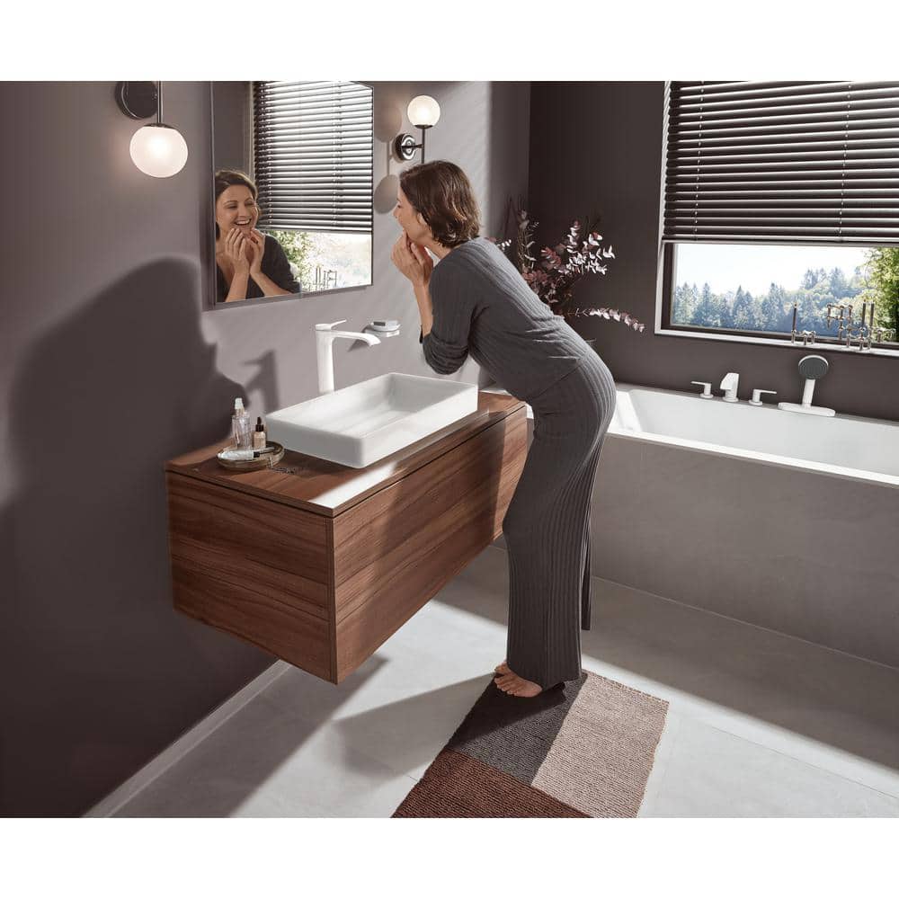 Elegant Black Nickel Modern Vessel Faucet with Waterfall Stream