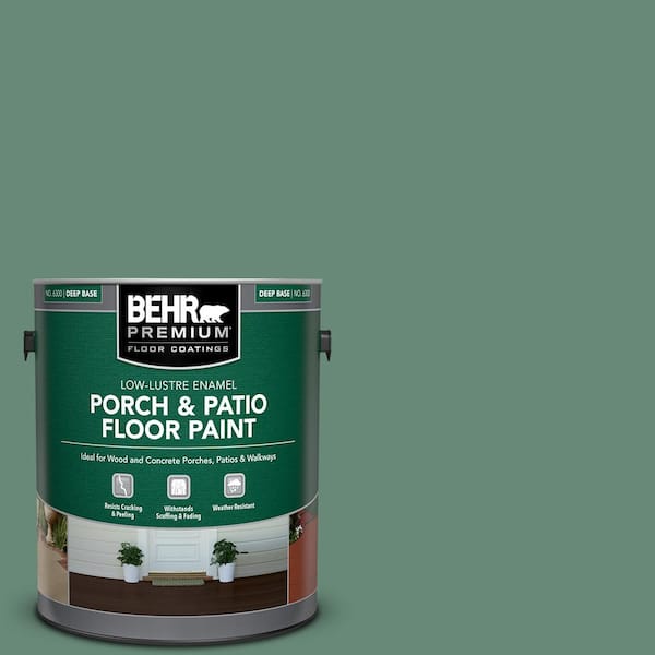 BEHR PREMIUM 1 gal. #PFC-44 Green Adirondack Low-Lustre Enamel Interior/Exterior Porch and Patio Floor Paint