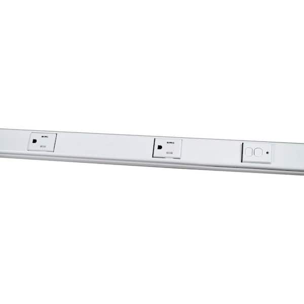 Legrand Plugmold 3 ft. 5-Outlet Hardwire GFCI Power Strip with Tamper Resistant Receptacles, White