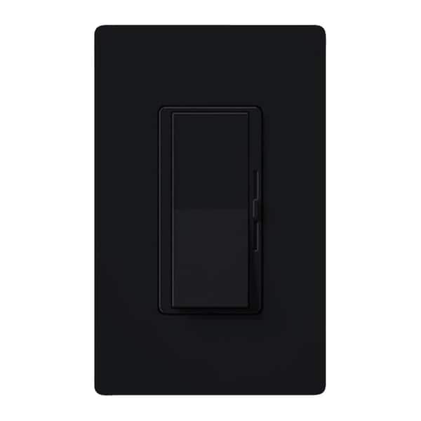 Diva Reverse-Phase Rocker Dimmer Switch, 250-Watt LED/Single Pole or 3-Way, Neutral Required, Black