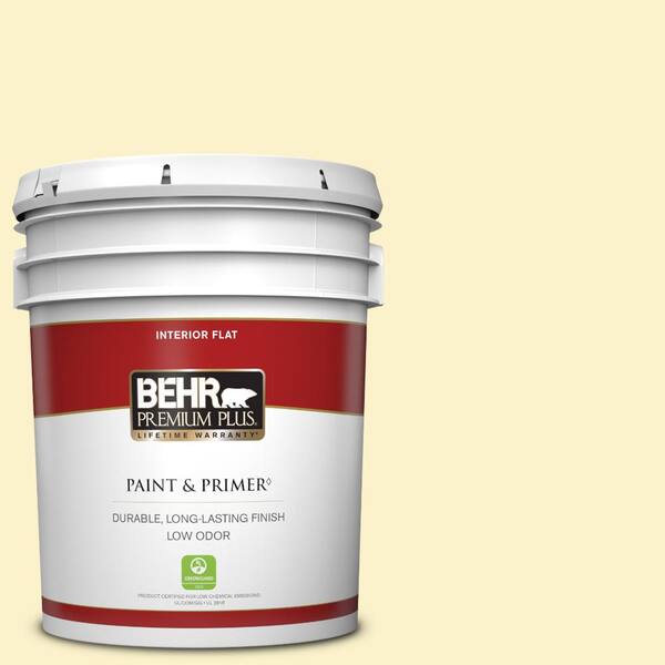 BEHR PREMIUM PLUS 5 gal. #390A-3 Twinkle Flat Low Odor Interior Paint & Primer