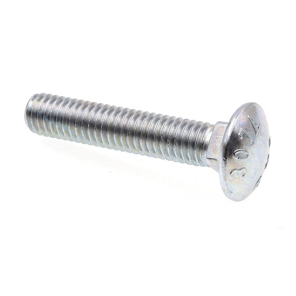 3/8 in.-16 x 2 in. A307 Grade A Zinc Plated Steel Carriage Bolts (50-Pack) price history on PriceWatchPro