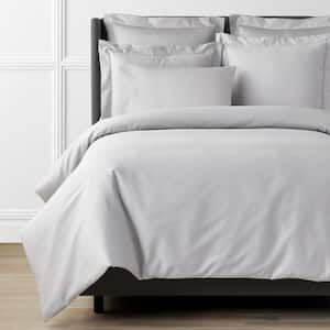 Legends Hotel Supima Light Gray Solid King Sateen Duvet Cover
