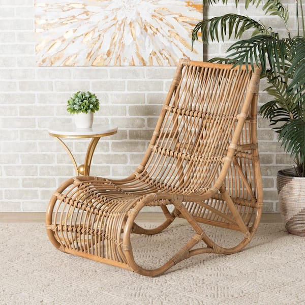 Genera Natural Rattan Chaise Lounge