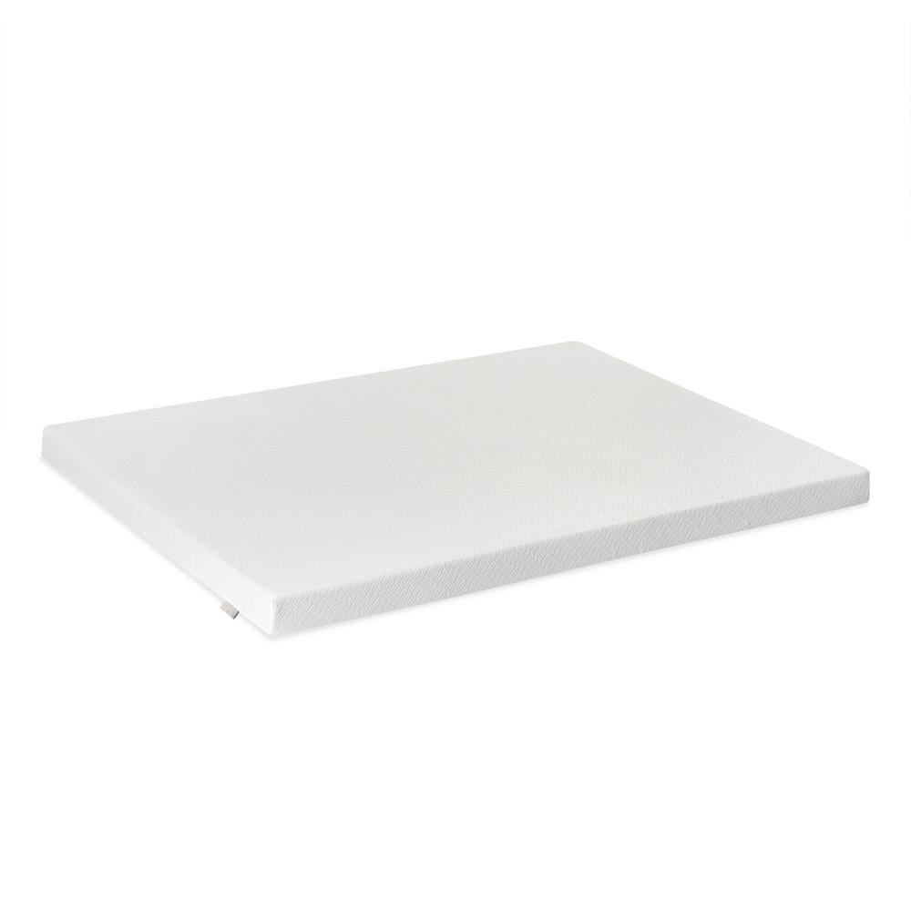 Twin 4" White Gel Memory Foam Mattress Topper
