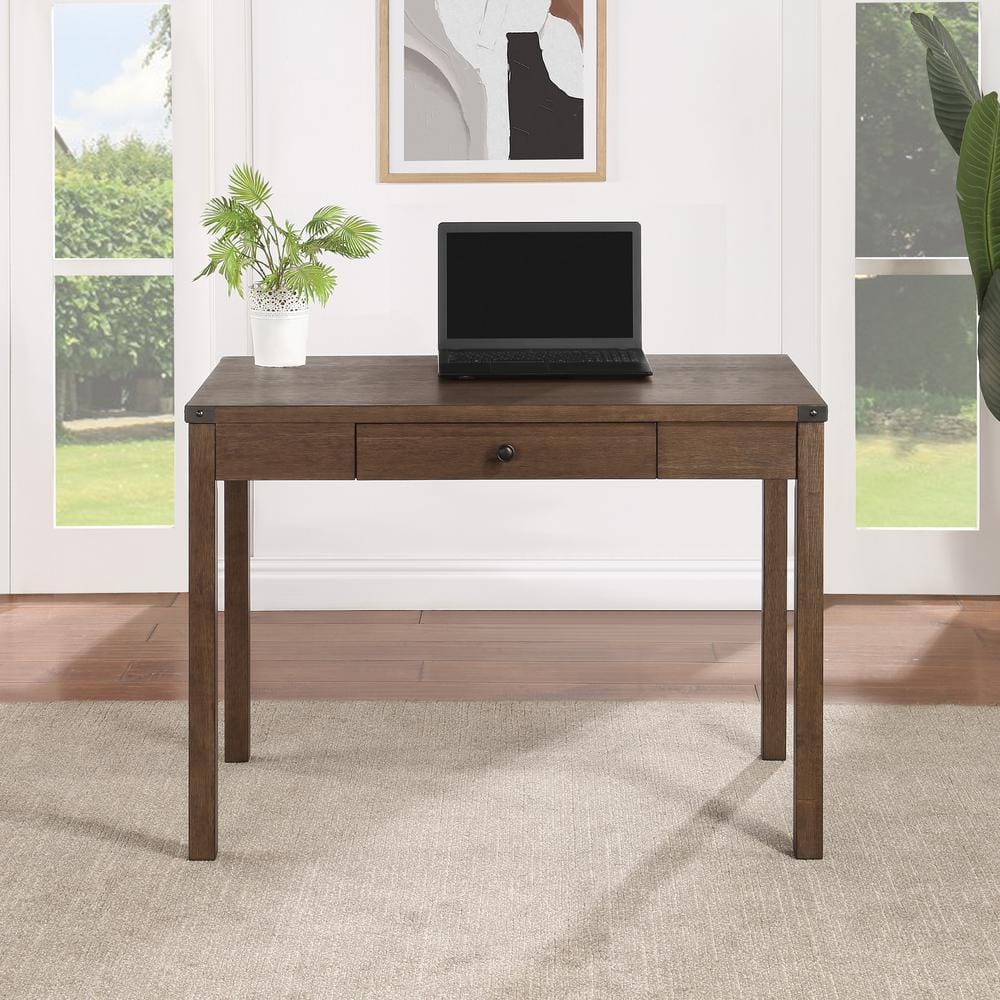 Victor Brown Oak Writing Desk with Drawer