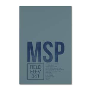 16 in. x 24 in. "MSP ATC" by 08 Left Canvas Wall Art