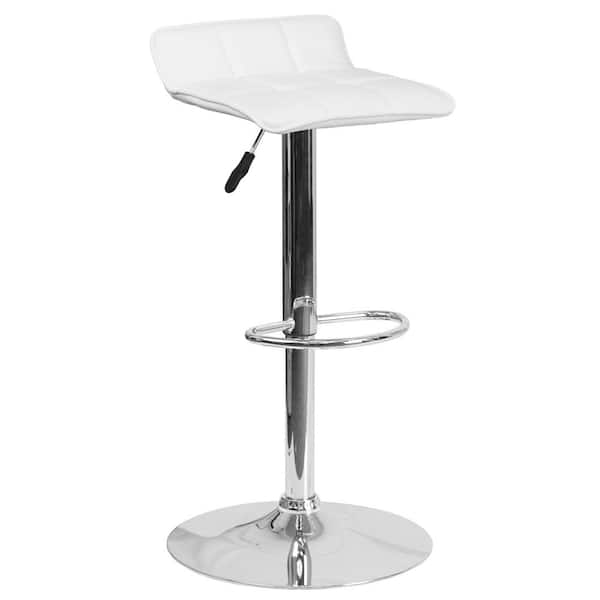 White cushioned bar discount stools