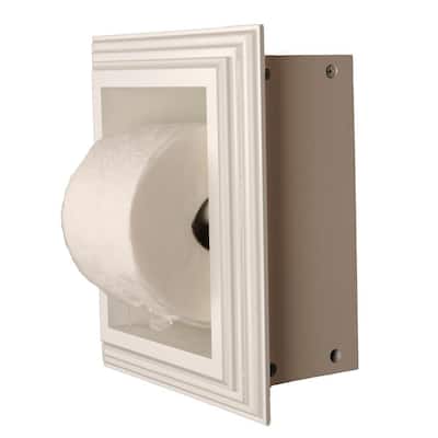Newton Recessed Toilet Paper Holder 18 Holder in White ...