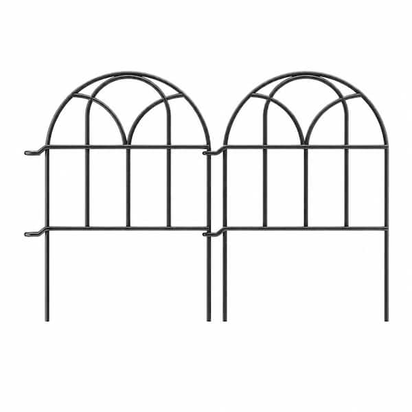 20.58 ft x 17 in Metal Garden Fence Panels No Dig Animal Barrier Decorative Border Edging for Dogs 19 Pack