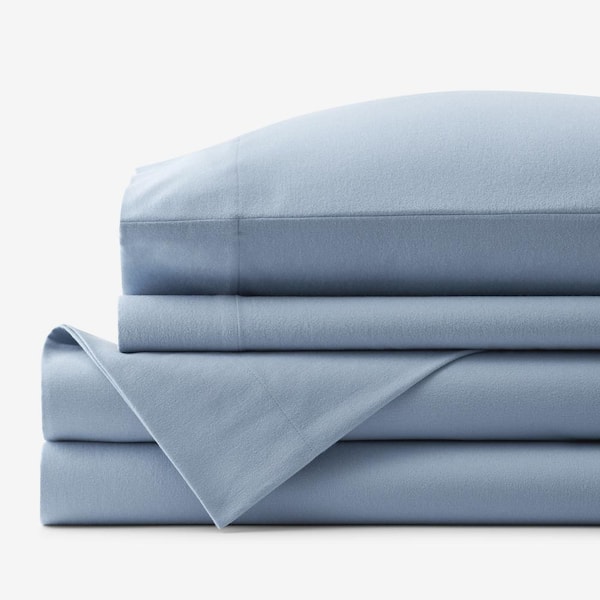The Company Store Legends Hotel 3-Piece Delphinium Velvet Flannel Twin Sheet Set