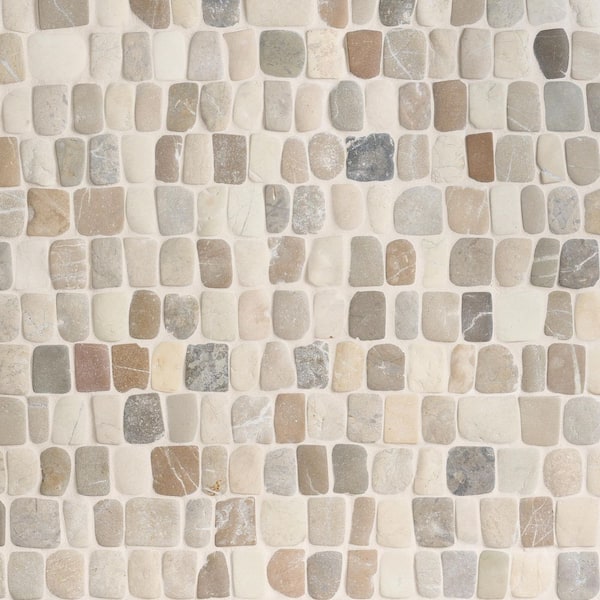 Countryside Pathway Lombok Beige 11.81 in. x 11.81 in. Natural Stone Mosaic Wall Tile (0.96 sq. ft./Each)