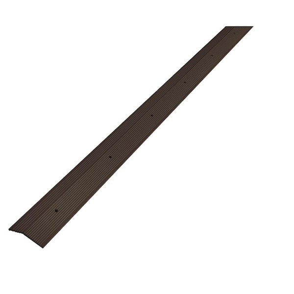 Unbranded Traffic Master 2 in. x 72 in. Carpet Trim Transition Strip Forest Brown