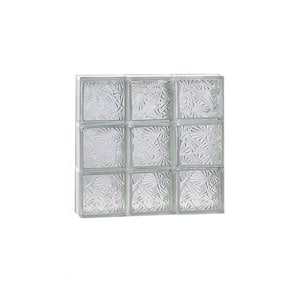 22.5 in. x 22.5 in. x 3.125 in. Metric Series Cuneis Pattern Frameless Non-Vented Glass Block Window