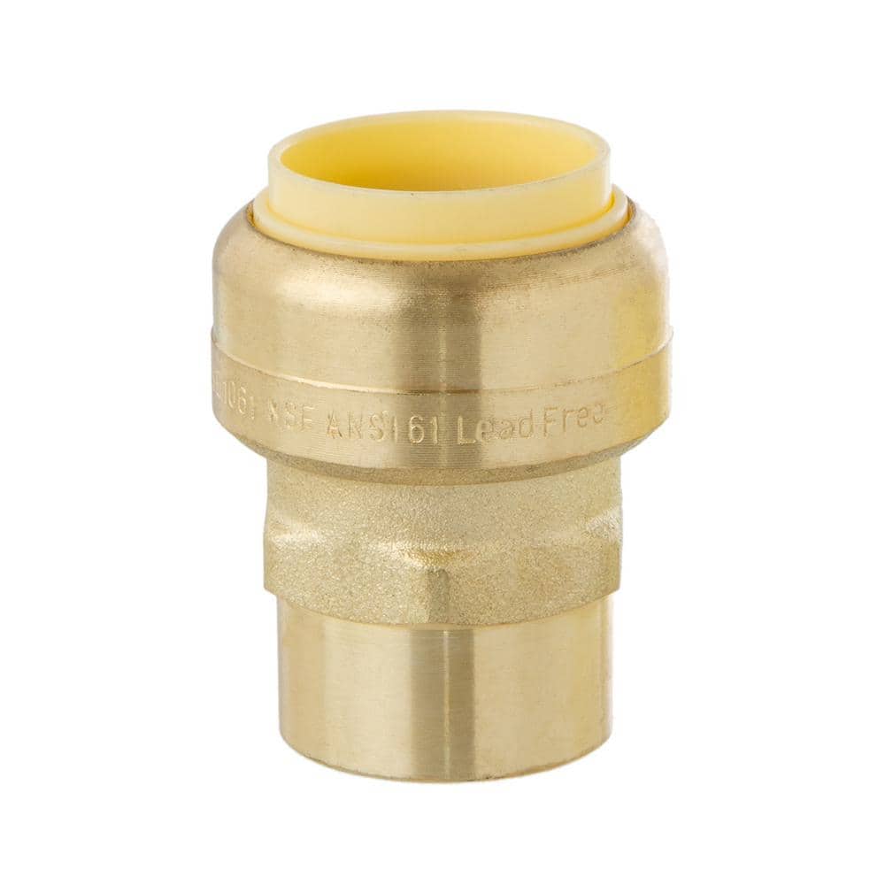 3/4 in. Push-Fit x 1/2 in. NPT Female Pipe Thread Brass Coupling price history on PriceWatchPro