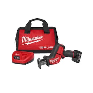 M12 FUEL 12V Lithium-Ion Brushless Cordless HACKZALL Reciprocating Saw Kit w/ One 4.0Ah Batteries Charger & Tool Bag