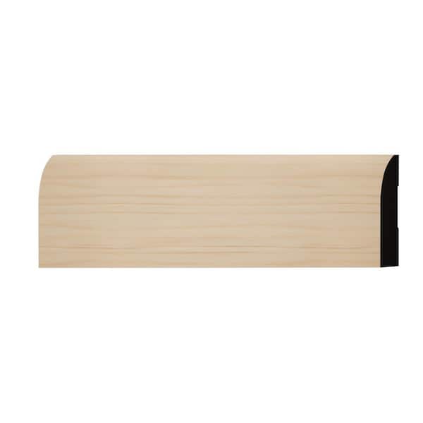 Ekena Millwork WM713 0.56 in. D x 3.25 in. W x 6 in. L Wood (Alder) Baseboard Moulding Sample