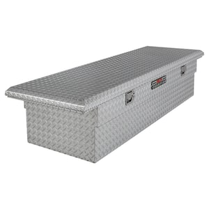 Jobox 70 in. Diamond Plate Aluminum Full Size Low-Profile Crossover Truck Tool Box with Gear-Lock™ Latch
