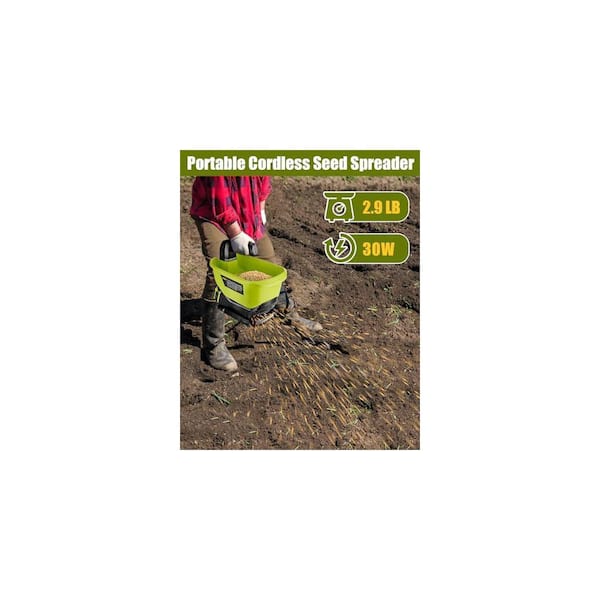 Justincity 2.98 lb. Plastic Handheld Spreader for Lawns Grass