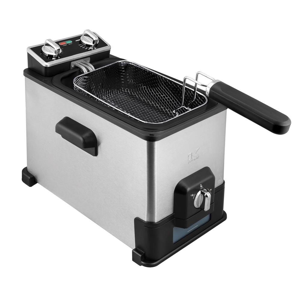 KALORIK 4.2 qt. Deep Fryer with Oil Filtration XL System, in Stainless