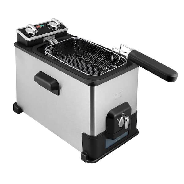 KALORIK 4.2 qt. Deep Fryer with Oil Filtration XL System, in Stainless Steel