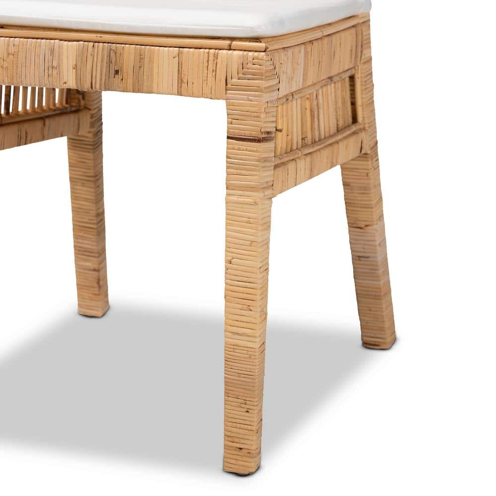 Bohemian Paradise Natural Brown Rattan Dining Chair Set