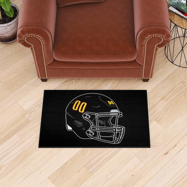 FANMATS MLB Pittsburgh Pirates Black 2 ft. x 2 ft. Round Area Rug