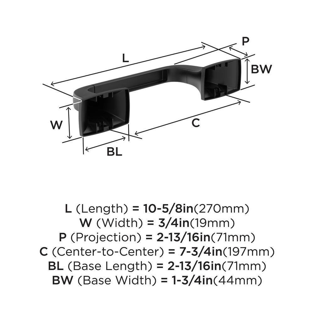 Matte Black Pivoting Double Post Toilet Paper Holder