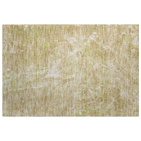 Dream Shag Premium Machine Washable Abstract ADS670 Beige 2 ft. x 3 ft. Accent Rug